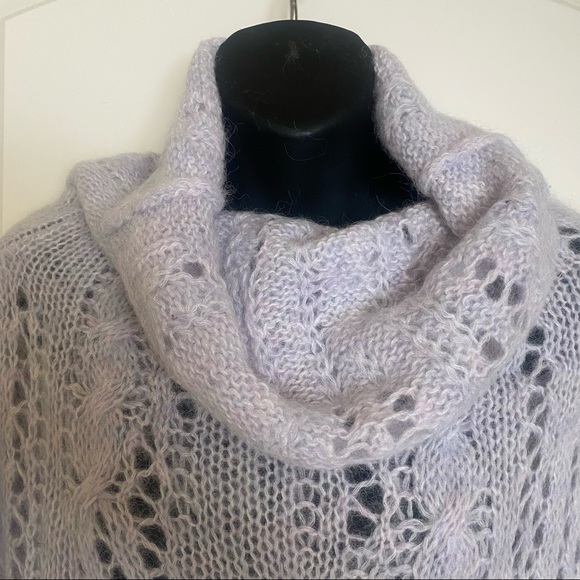 Free People M/L Sugar Cloud Wool Alpaca Blend Knit Pirouette Tunic Sweater - Picture 6 of 16